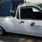 Caminhão da Apoio Andaimes entregando andaimes em São Paulo